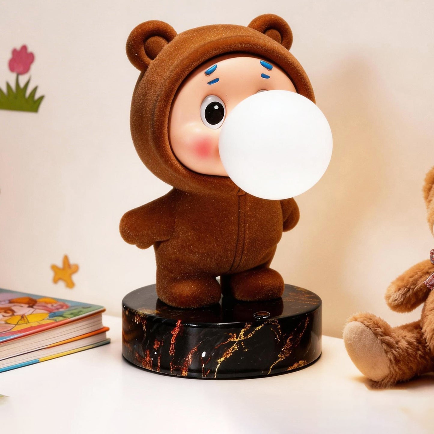 Cute Cartoon Bubble Boy Desk Lamp