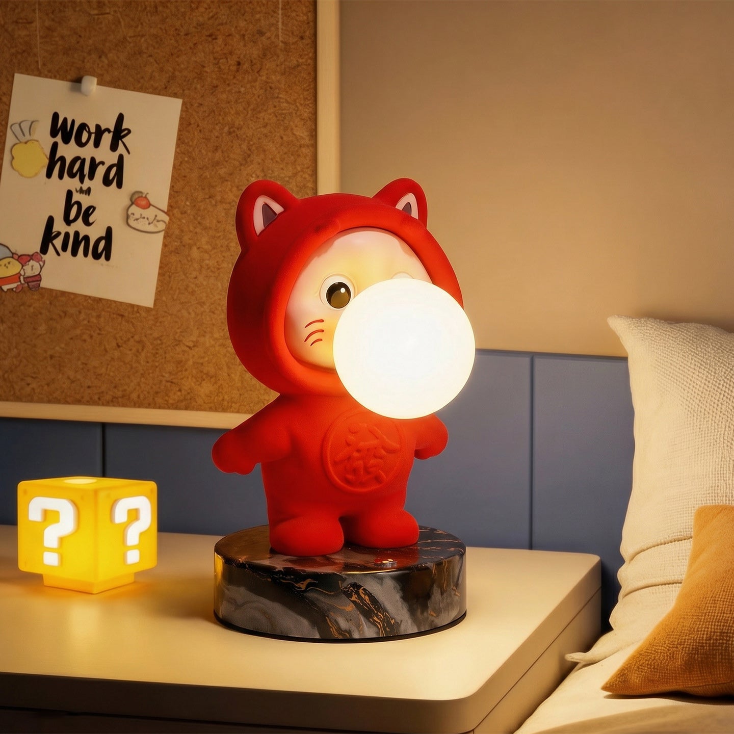 Cute Cartoon Bubble Boy Desk Lamp