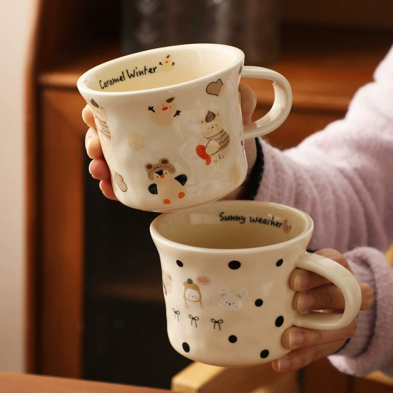 Cute Cartoon Ceramic Coffee Mug