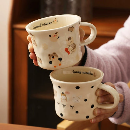 Cute Cartoon Ceramic Coffee Mug