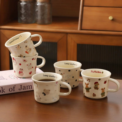 Cute Cartoon Ceramic Coffee Mug