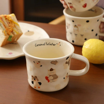 Cute Cartoon Ceramic Coffee Mug