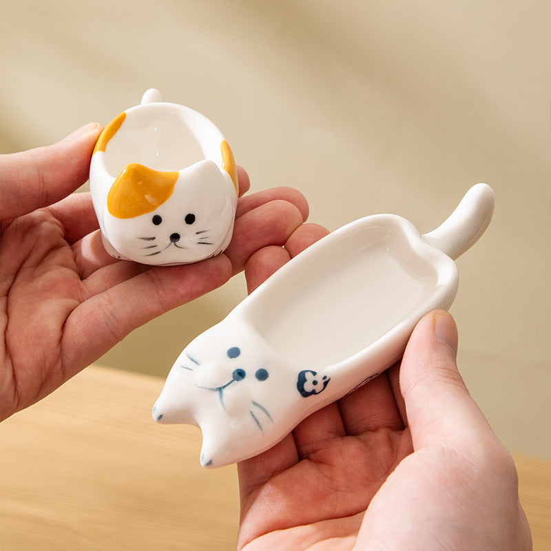 Cute Cartoon Ceramic Dipping Dish Set
