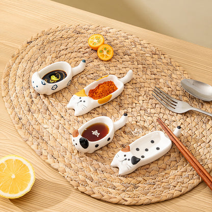 Cute Cartoon Ceramic Dipping Dish Set