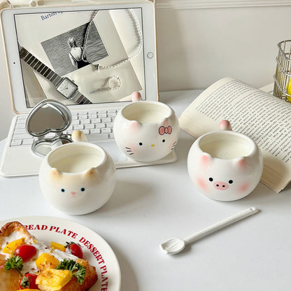 Cute Cat Ceramic Coffee Mugs