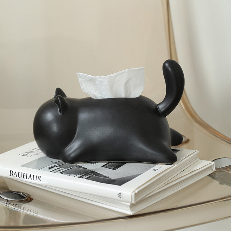 Cute Cat Ceramic Tissue Box