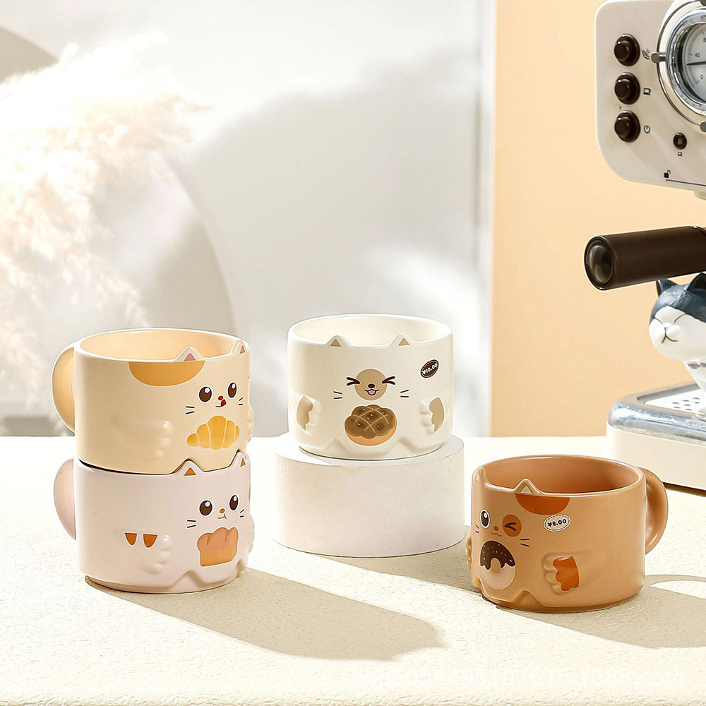 Cute Cat Dessert Stackable Cups