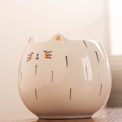 Cute Chubby Cat Ceramic Mug