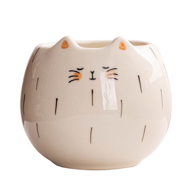 Cute Chubby Cat Ceramic Mug