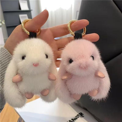 Cute Plush Rabbit Charm