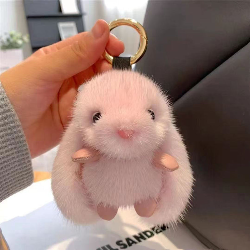 Cute Plush Rabbit Charm