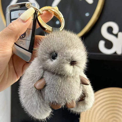 Cute Plush Rabbit Charm