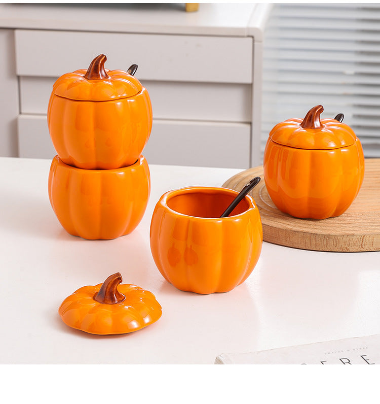 Cute Pumpkin Seasoning Jar
