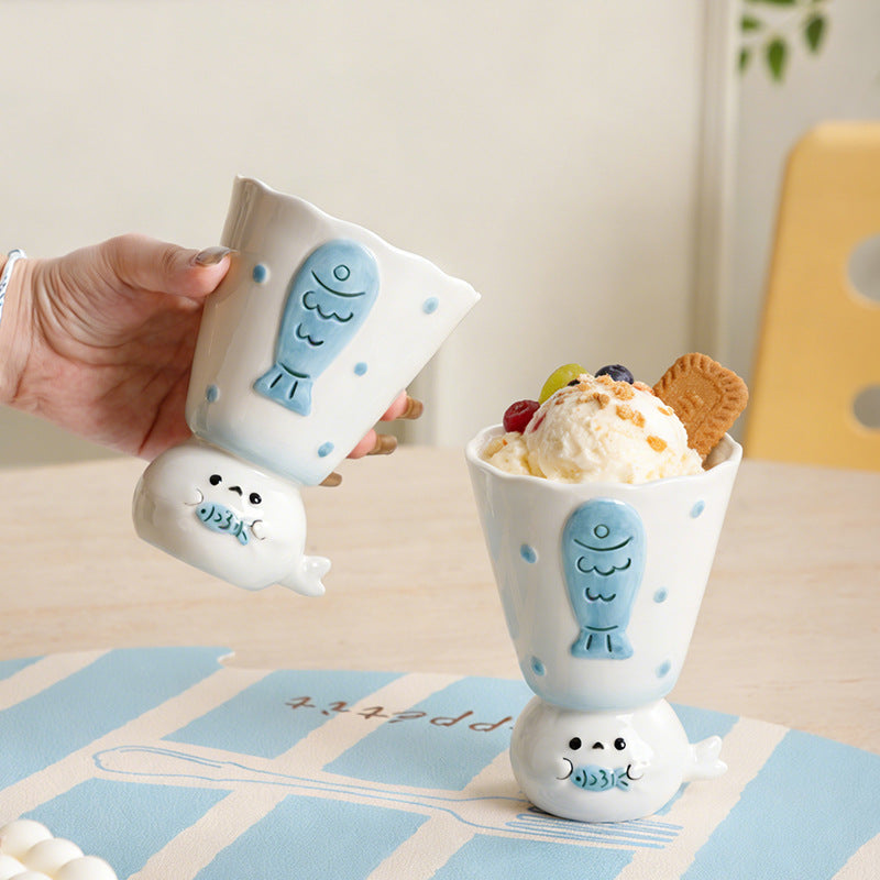 Cute Seal Ceramic Coffee Mug