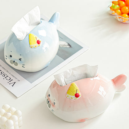 Cute Seal Tissue Box