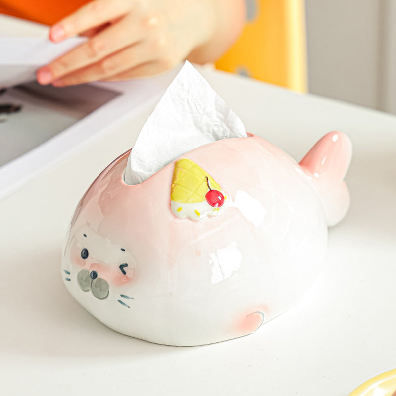 Cute Seal Tissue Box