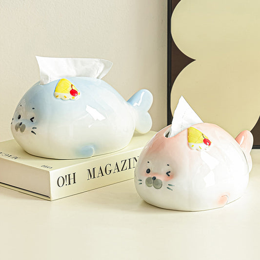 Cute Seal Tissue Box