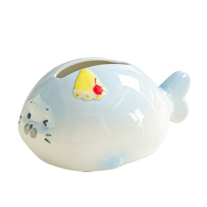 Cute Seal Tissue Box