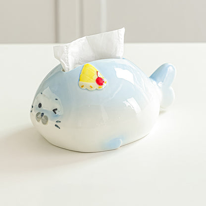 Cute Seal Tissue Box