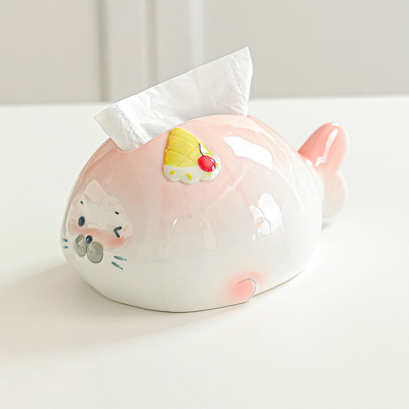 Cute Seal Tissue Box