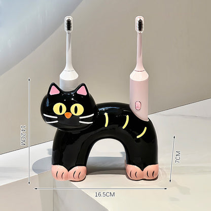 Cute Siamese Cat Ceramic Toothbrush Holder