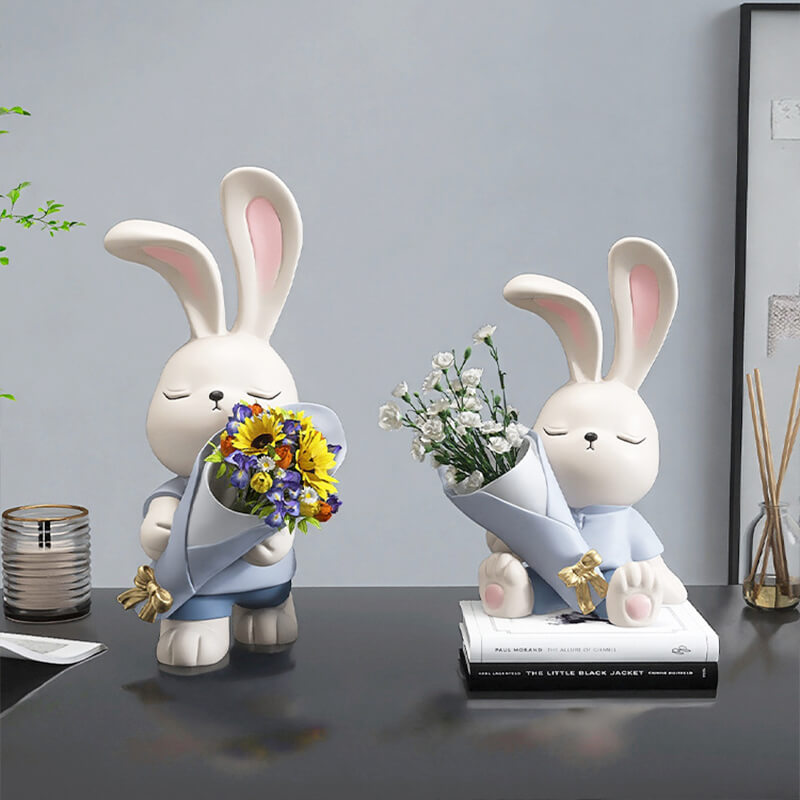 Cute Bunny Vase Ornaments