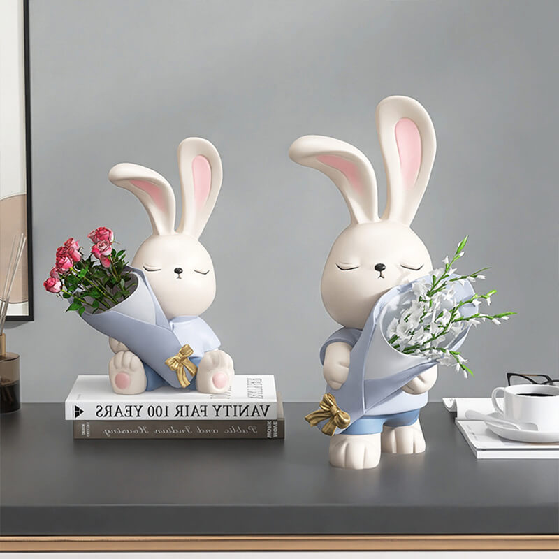 Cute Bunny Vase Ornaments