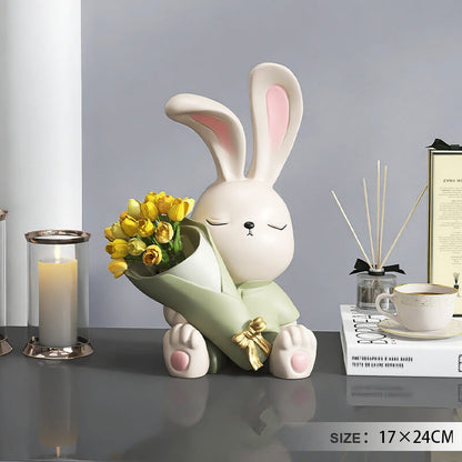 Cute Bunny Vase Ornaments