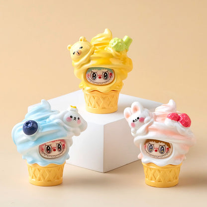Cute Colorful Ice Cream Labubu Mini Doll