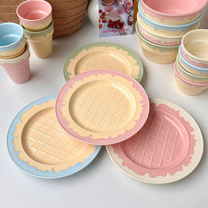 Cute Ice Cream-Style Dinner Plate