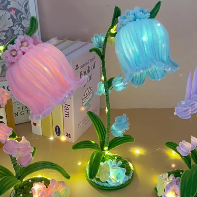 DIY Pipeel Lily-of-the-Valley Flower Lamp