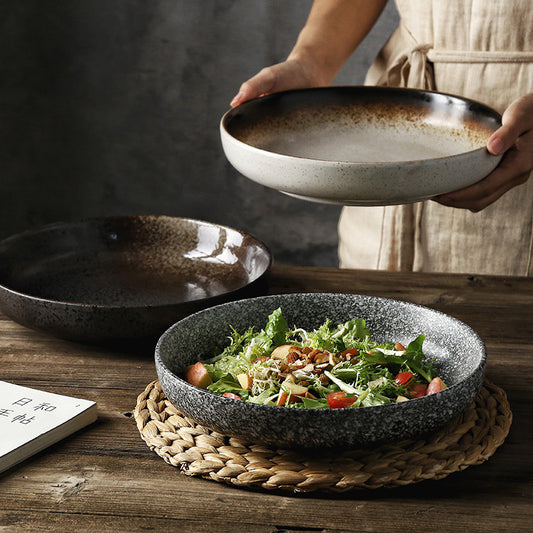 Deep Round Ceramic Dinner Plate
