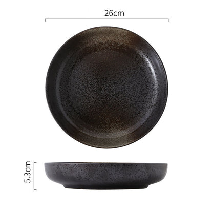 Deep Round Ceramic Dinner Plate