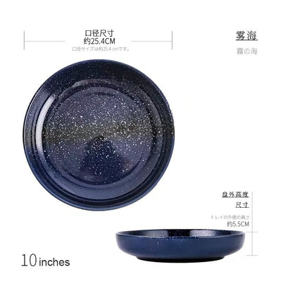 Deep Round Ceramic Dinner Plate