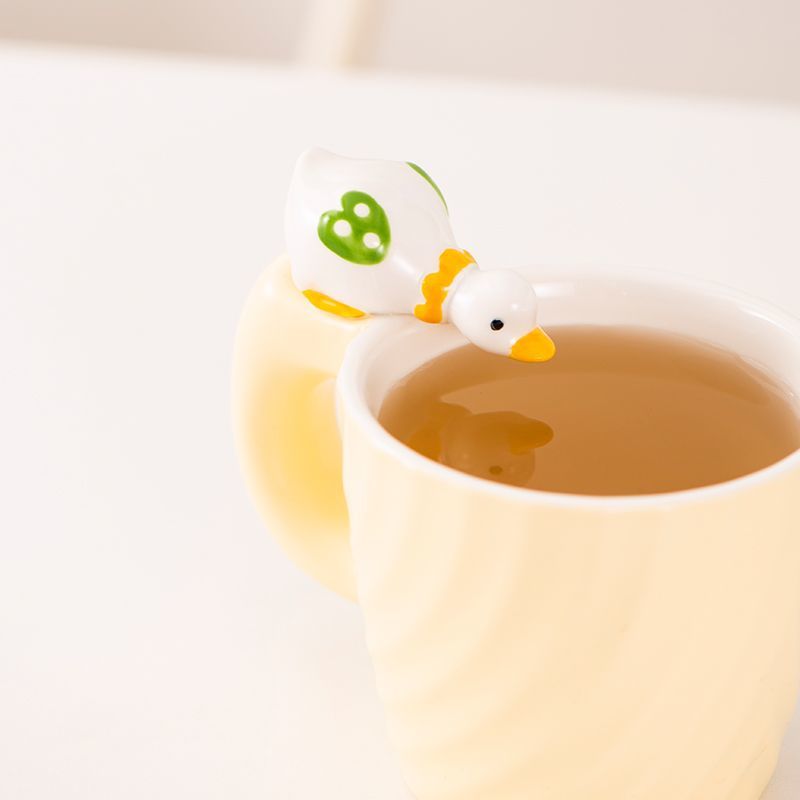 Drinking Duck Ceramic Cup