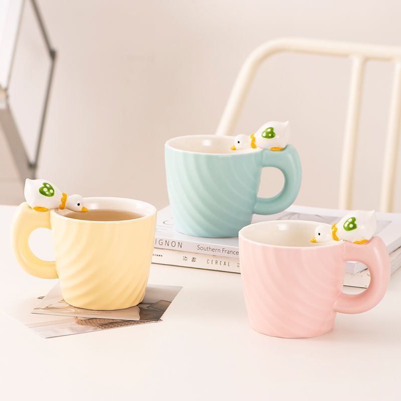 Drinking Duck Ceramic Cup