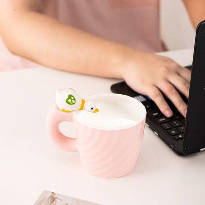 Drinking Duck Ceramic Cup