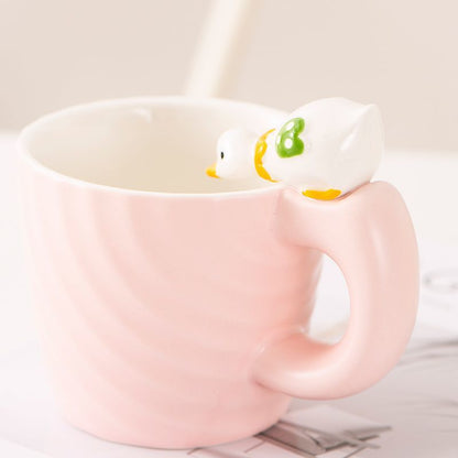 Drinking Duck Ceramic Cup