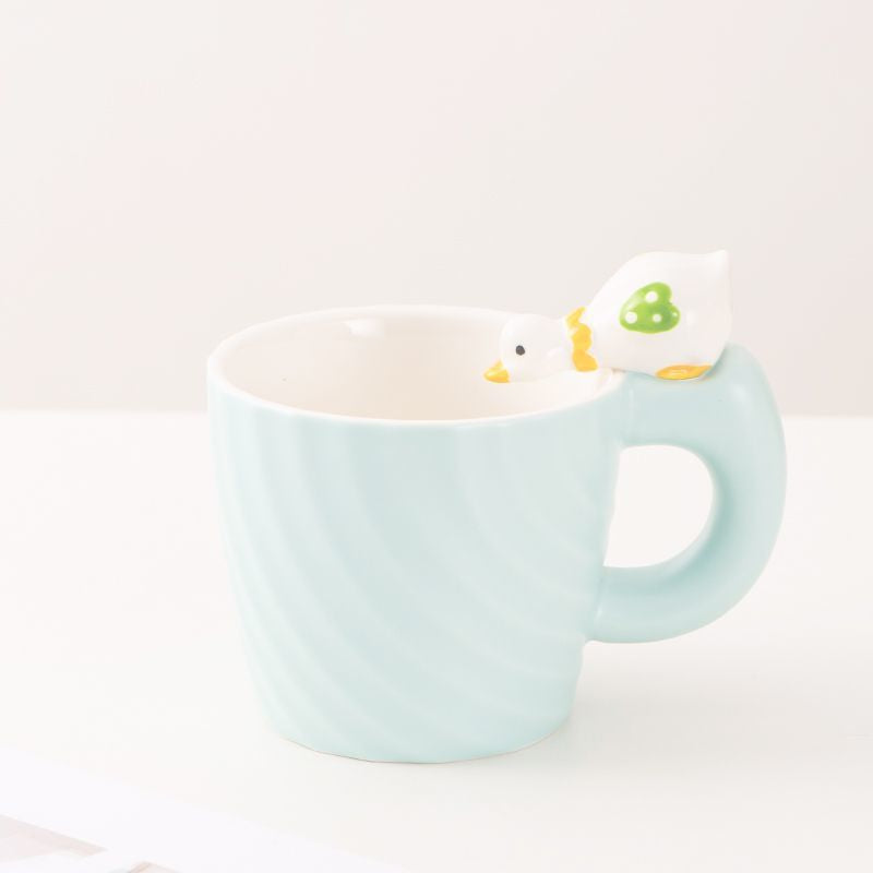 Drinking Duck Ceramic Cup