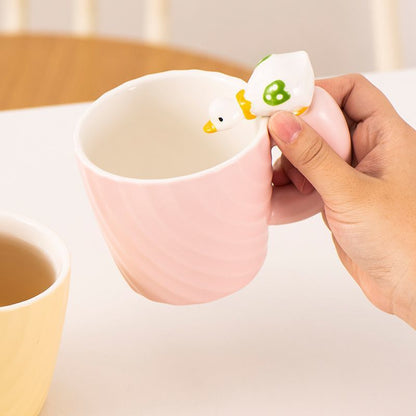 Drinking Duck Ceramic Cup