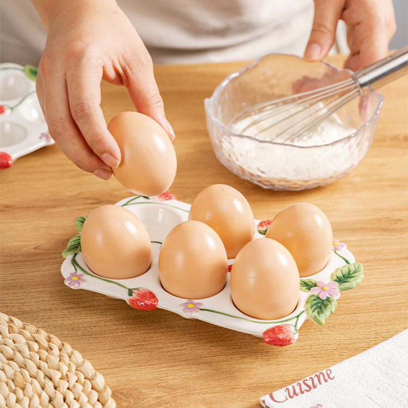 Kitchen Ceramic Egg Tray
