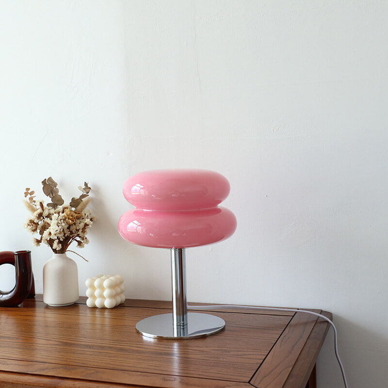 Egg Tart Glass Table Lamp