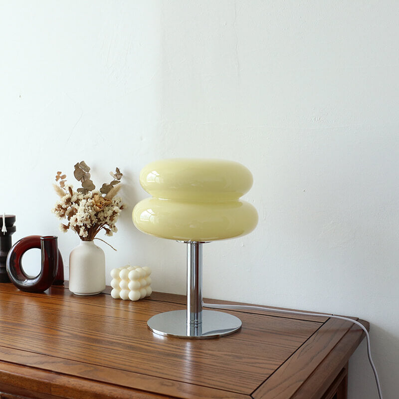 Egg Tart Glass Table Lamp