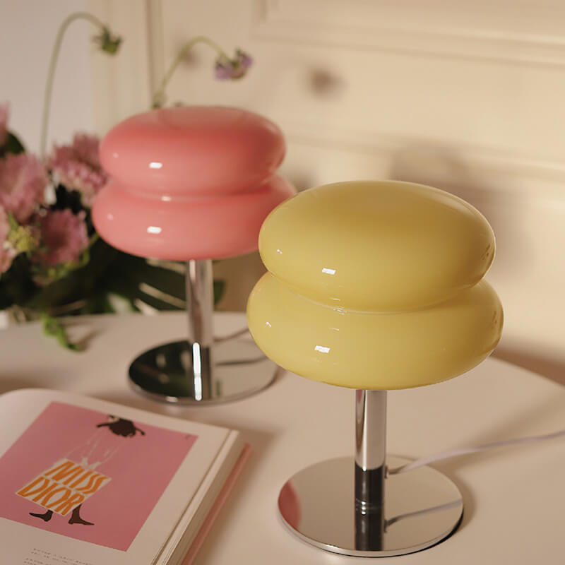 Egg Tart Glass Table Lamp