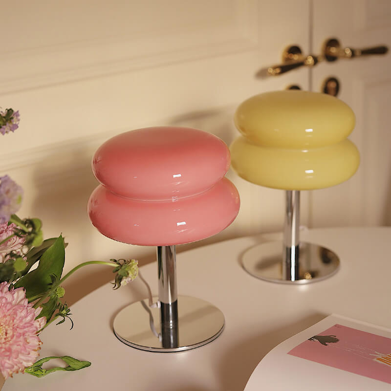 Egg Tart Glass Table Lamp