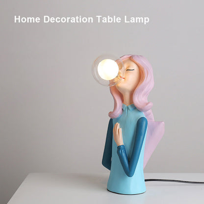 Elegant Coffee Girl Table Lamps