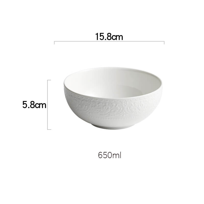 Embossed Ceramic Bowl