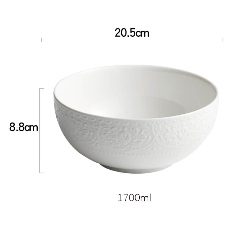 Embossed Ceramic Bowl