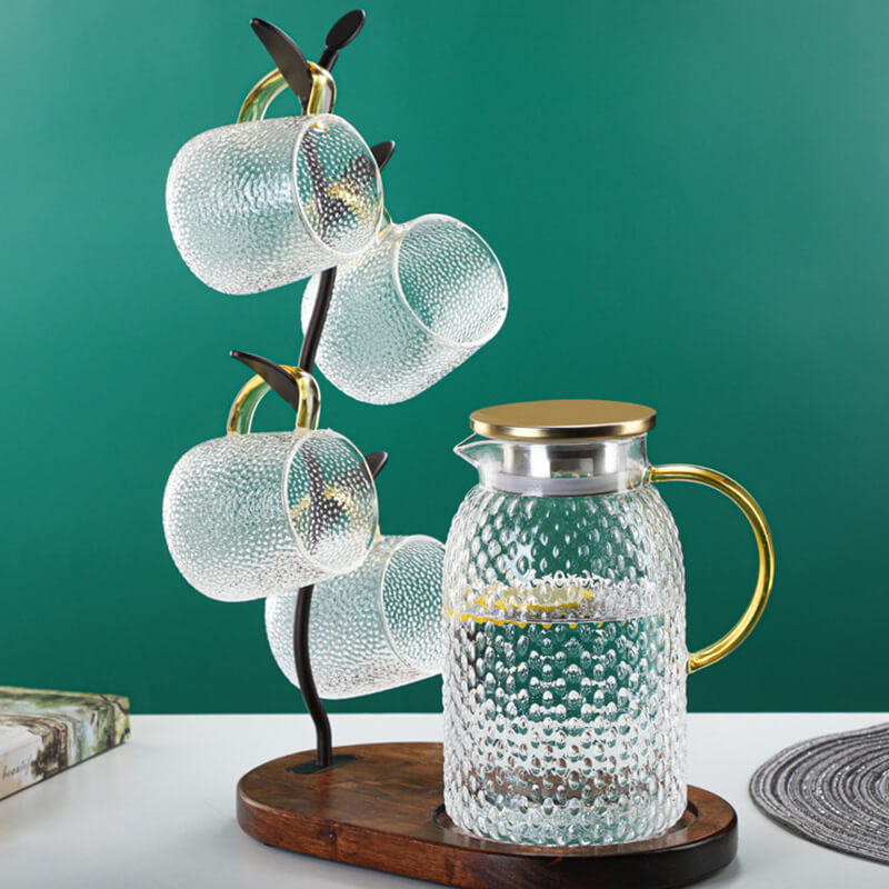 Embossed Glass kettle Set