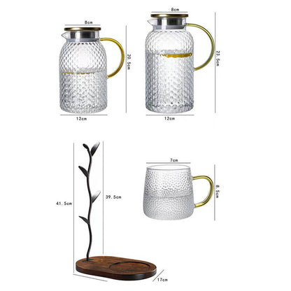 Embossed Glass kettle Set